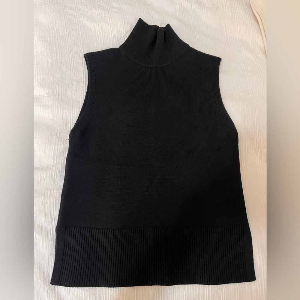 Babaton Successor Merino Wool Sleeveless Turtleneck